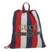 Gucci Vintage Pre-owned Canvas ryggsckar Red, Dam