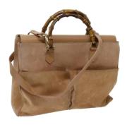 Gucci Vintage Pre-owned Mocka handvskor Beige, Dam