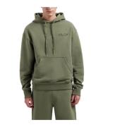 Olaf Hussein Stilren Studio Hoodie för Män Green, Herr