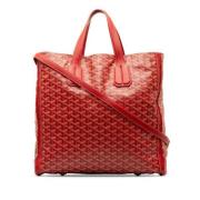 Goyard Vintage Pre-owned Laeder handvskor Red, Dam