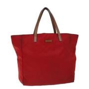 Gucci Vintage Pre-owned Canvas totevskor Red, Dam