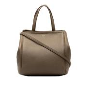 Celine Vintage Pre-owned Laeder handvskor Gray, Dam