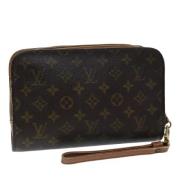 Louis Vuitton Vintage Pre-owned Canvas kuvertvskor Brown, Dam