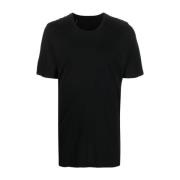 Boris Bidjan Saberi Svart Spets T-shirt Kort Ärm Black, Herr