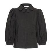 Karen by Simonsen Frosty Blouse Meteorite Black, Dam