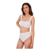 Undress Code Good Luck Charm Bikini Top White White, Dam