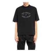 Off White College Skate Tee Svart Vit Black, Herr