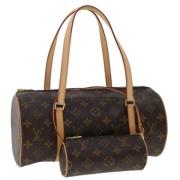 Louis Vuitton Vintage Pre-owned Canvas handvskor Brown, Dam