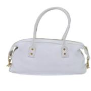 Celine Vintage Pre-owned Laeder handvskor White, Dam