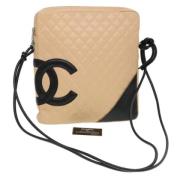 Chanel Vintage Pre-owned Laeder chanel-vskor Beige, Dam