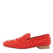 Christian Louboutin Pre-owned Pre-owned Mocka lgskor Red, Dam