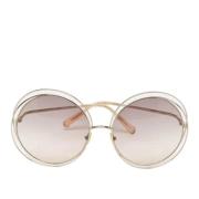 Chloé Pre-owned Pre-owned Acetat solglasgon Brown, Dam