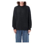 Isabel Marant Antracit Ullstickad Crewneck Tröja Black, Herr