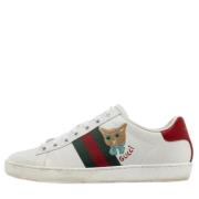 Gucci Vintage Pre-owned Laeder sneakers White, Dam