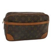 Louis Vuitton Vintage Pre-owned Canvas kuvertvskor Brown, Dam