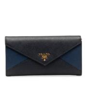 Prada Vintage Pre-owned Laeder plnbcker Blue, Dam