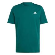 Adidas Essentials Single Jersey Broderad Liten Logotyp T-shirt Green, ...