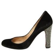 Christian Louboutin Pre-owned Pre-owned Sammet klackskor Black, Dam