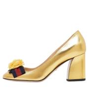 Gucci Vintage Pre-owned Laeder klackskor Yellow, Dam