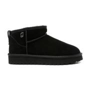 Liu Jo Svarta Faux-Shearling Ankelboots Black, Dam