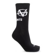 Vetements Logo strumpor Black, Herr