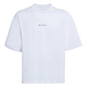 Marni bomull t-shirt med logotyp White, Herr