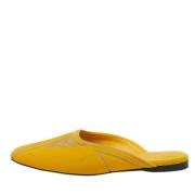 Fendi Vintage Pre-owned Tyg lgskor Yellow, Dam