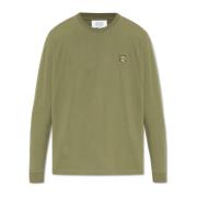 Maison Kitsuné Långärmad T-shirt Green, Herr