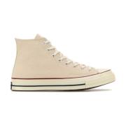 Converse Sand Canvas High Top Sneakers Beige, Dam