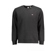 Levi's Klassiskt Bomullsweatshirt med Rund Hals Black, Herr