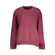 Cavalli Class Elegant Fleece Sweatshirt med Broderi Purple, Dam