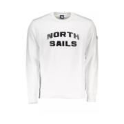 North Sails Elegant vit crew neck tröja White, Herr