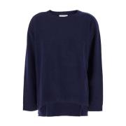 P.a.r.o.s.h. Stiliga Sweaters med Maglia Detalj Blue, Dam