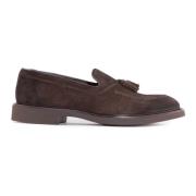 Doucal's Bruna Mocka Loafers med Tassels Brown, Herr