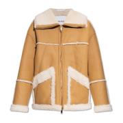 Halfboy Shearling kappa med fickor Brown, Dam