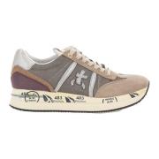 Premiata Brun Mocka Chunky Sneakers Multicolor, Dam