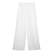 Chloé Regular Fit Byxor White, Dam