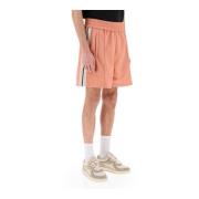 Palm Angels Contrast Side Band Sweatshorts Pink, Herr