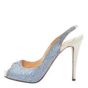 Christian Louboutin Pre-owned Pre-owned Tyg klackskor Blue, Dam