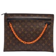 Louis Vuitton Vintage Pre-owned Canvas kuvertvskor Brown, Dam