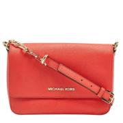 Michael Kors Pre-owned Pre-owned Laeder crossbodyvskor Red, Dam