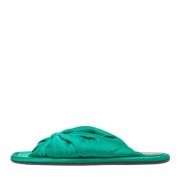 Balenciaga Vintage Pre-owned Satin lgskor Green, Dam