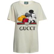 Gucci Vintage Pre-owned Bomull toppar White, Dam