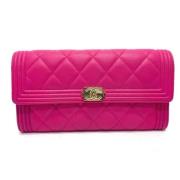 Chanel Vintage Pre-owned Laeder plnbcker Pink, Dam