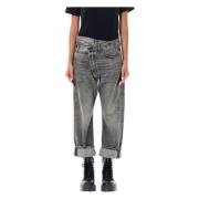 R13 Svart Cross Over Jeans Leyton Black, Dam