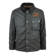 Barbour Steve McQueen Workers Wax Jacket Green, Herr