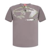 Diesel T-shirt T-Uncutie-Long-P14 Gray, Dam