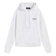 Dsquared2 Cool Fit Horror Lodge Hoodie White, Herr