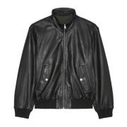 Marc O'Polo Läderblouson Black, Herr