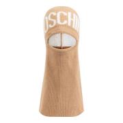 Moschino Balaclava med logotyp Beige, Unisex